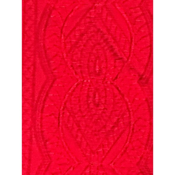 Adrianna Papell Red Sleeveless Tunic Embroidered Front Handkerchief Hem Upscale - Picture 8 of 11